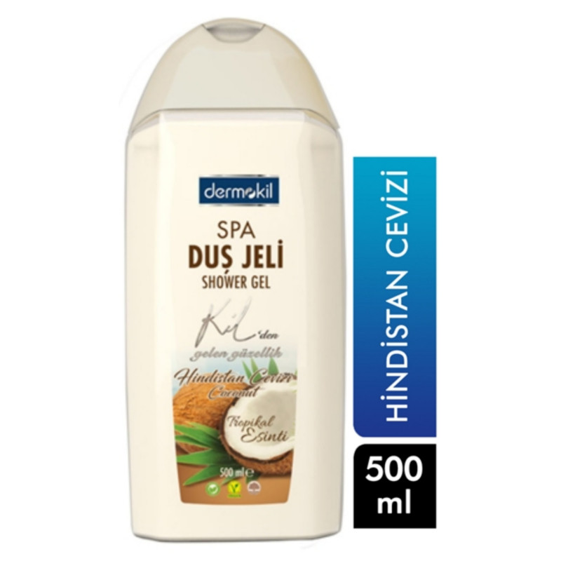 Dermokil duş jeli 500ml hindistan cevizi
