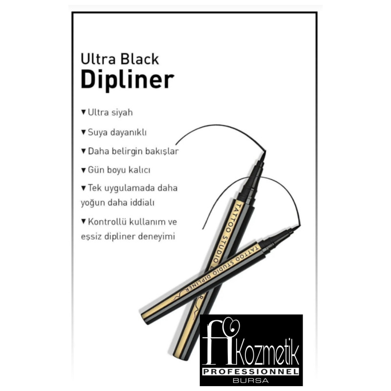 Pretty beauty tattoo studıo dipliner siyah matte