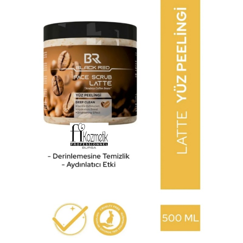 BLACKRED YÜZ PEELİNG 500ML LATTE FACE SCRUB DEEP CLEAN