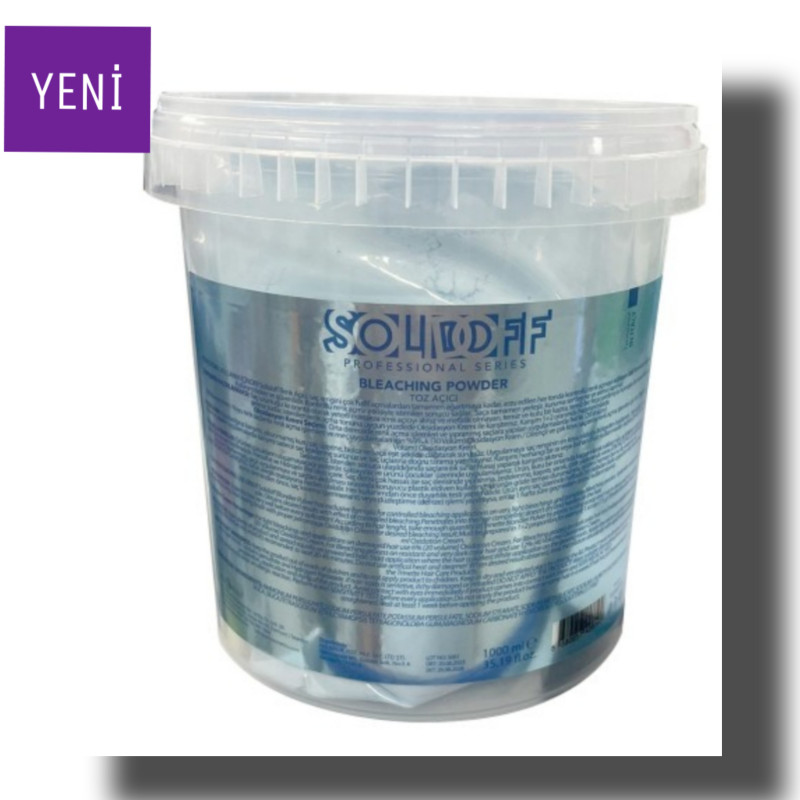 Solidoff saç açıcı toz oryel 1000ml mavi