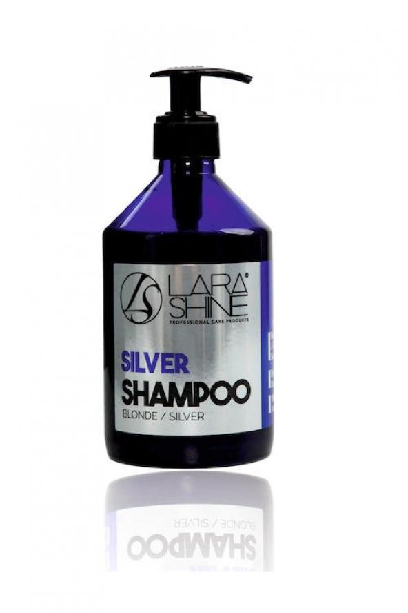Lara Shine Profesyonel Blonde Silver Mor Şampuan 500ml